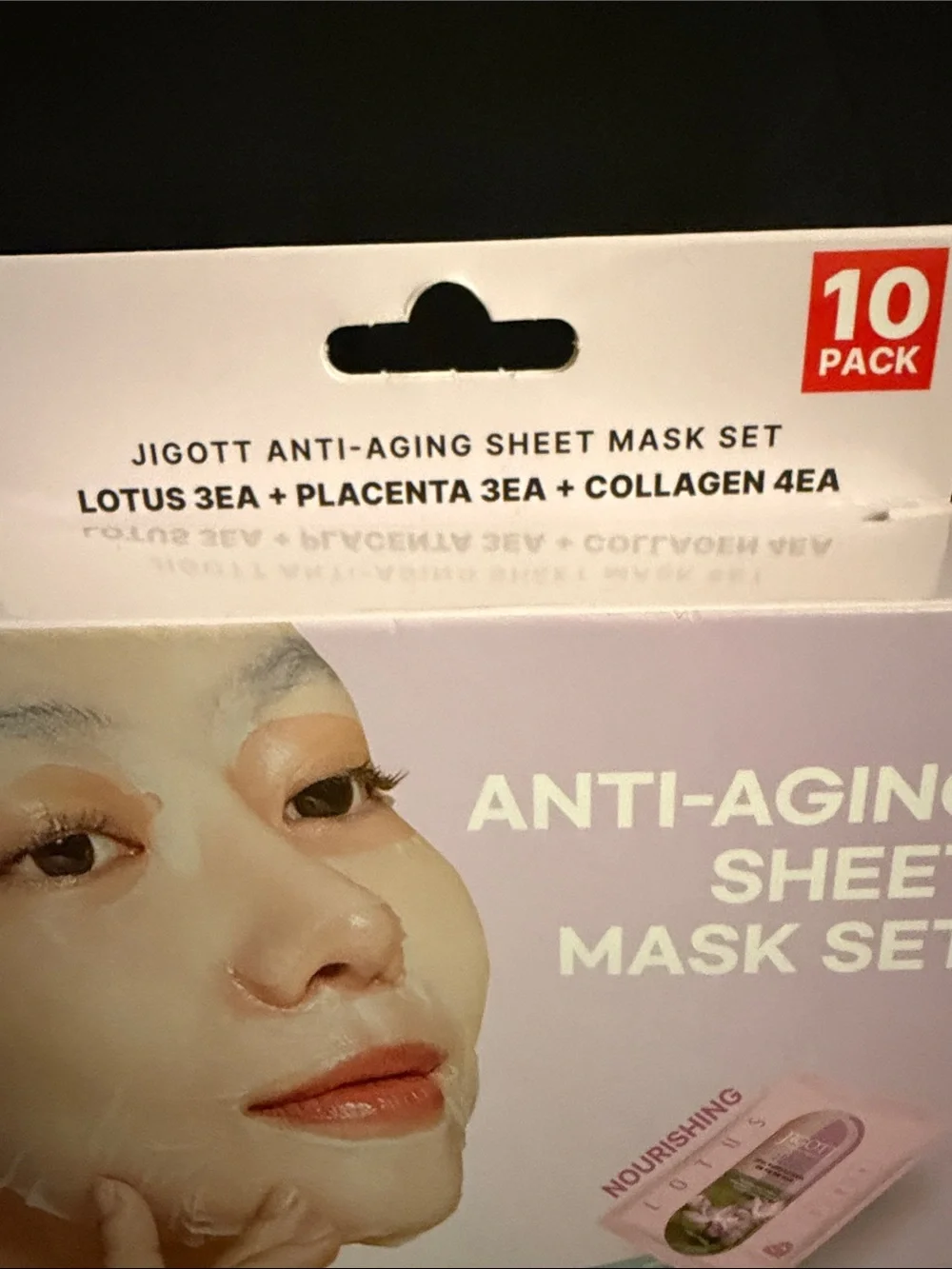 Anti-Aging Sheet Mask Set - Pink Nourishing Pack (10-Pack)